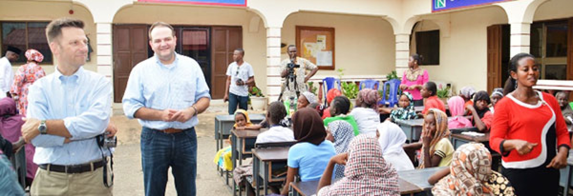 Atiku Center Guest Speakers Visit Feed and Read Children