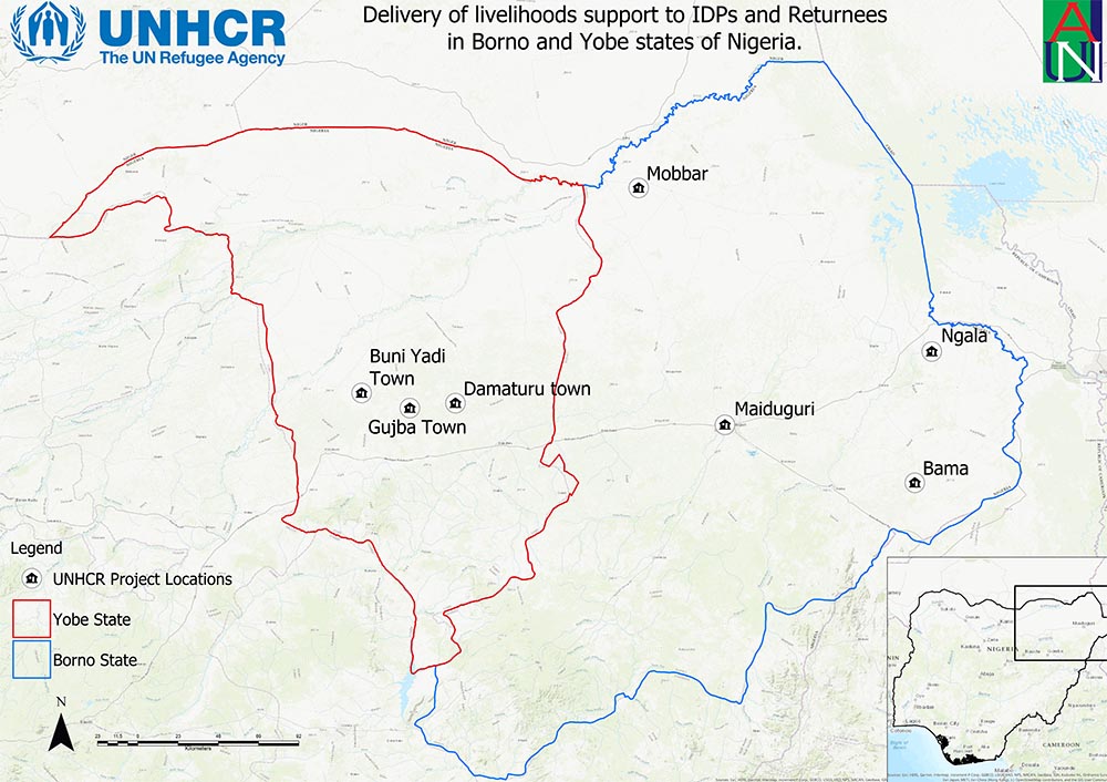 UNHCR Livelihoods Project Sites